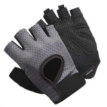 (Gray M) Cycling Bike Gloves for Men and Women Breathable Shock Absorption Mitts for Fitness Outdoor Activities