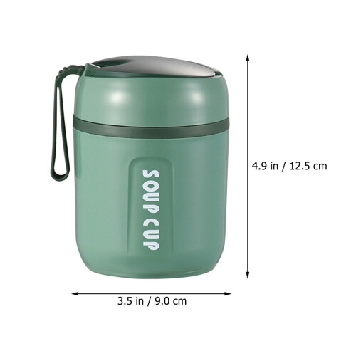 Taza Aislada Portátil Para Sopa Y 2