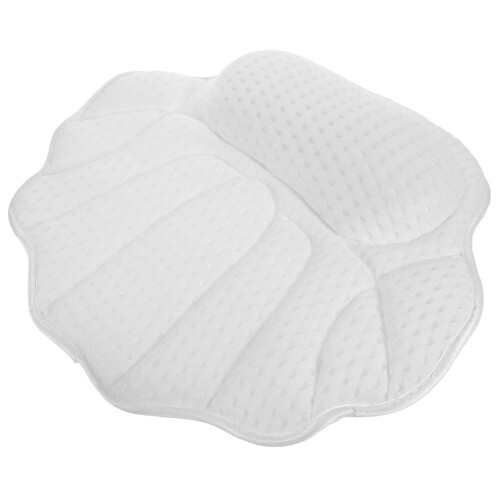 Bathtub Pillow With Suction Cups For Head Support During Bathing