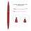 10 Stück doppelseitig Tattoo-Hautmarker-Stift Rot 9