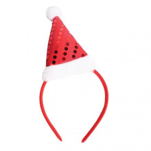 (Big Sequin Red Model) Xmas Headband Kids Girls Headbands For Christmas Party Festive Holiday Hair Accessories For Women