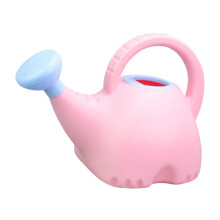 Watering Can Elephant Cartoon Design, Safe Material, Pink And Sky Blue, Long Spout, Portable Handle, Smooth Pour