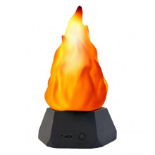 (Black) LED Simulated Flames Light - Safe, Energy-Saving Fake Fire Lamp for Cozy Living Room, Halloween Party, Bedroom, and Holiday Decoration