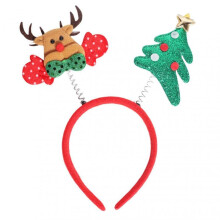 (Elk Green Tree Style) Xmas Headband Kids Girls Headbands For Christmas Party Festive Holiday Hair Accessories For Women