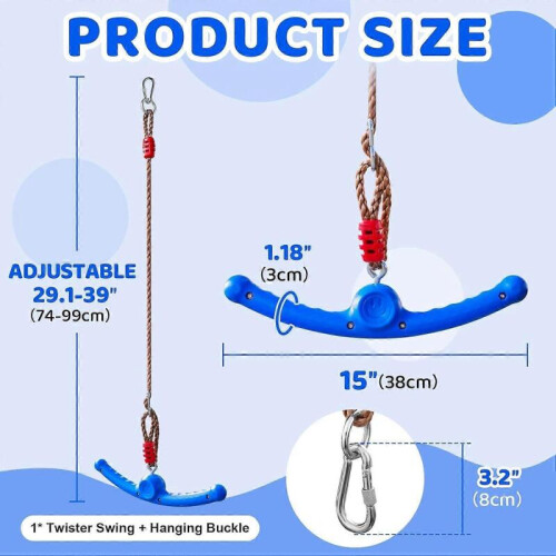 Ultimo modello 2025 360 Spin Handle: Slackline per bambini 1