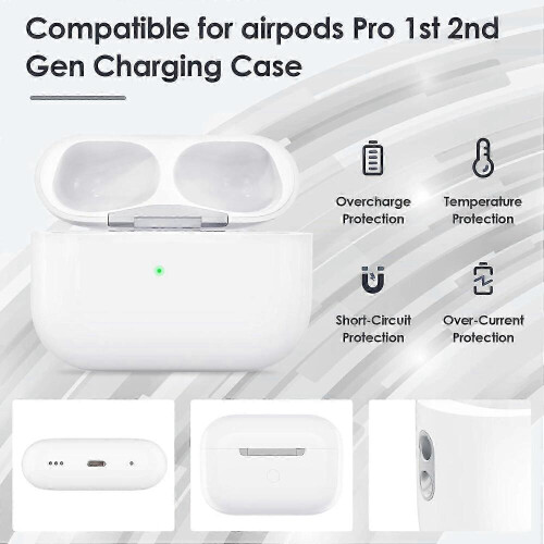 Συμβατό με τη θήκη φόρτισης AirPods Pro 2nd, αντικατάσταση θήκης ασύρματης φόρτισης 1