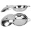 Individual Hotpot Set Silver 2pcs 10.2x10.2in 2