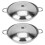Individual Hotpot Set Silver 2pcs 10.2x10.2in 9