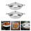Individual Hotpot Set Silver 2pcs 10.2x10.2in 10