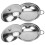 Individual Hotpot Set Silver 2pcs 10.2x10.2in 11
