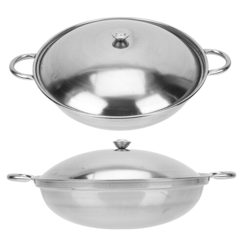 Individual Hotpot Set Silver 2pcs 10.2x10.2in 2