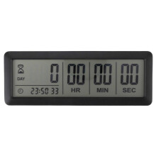 Relógio Cronômetro Digital Grande com Contagem Regressiva de 999 Dias - Ideal para Formatura, Laboratório e Cozinha (Preto)
