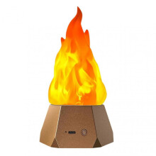 (Glod) LED Simulated Flames Light - Safe, Energy-Saving Fake Fire Lamp for Cozy Living Room, Halloween Party, Bedroom, and Holiday Decoration