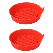 (Red) Universal Non-Slip Car Cup Holder Anti-Rattle Drink Coaster for SUV & Sedan, Protects Interior & Keeps Drinks Secure