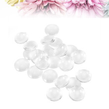 100Pcs 25Mm Clear Glass Round Dome Cabochons For Jewelry Making