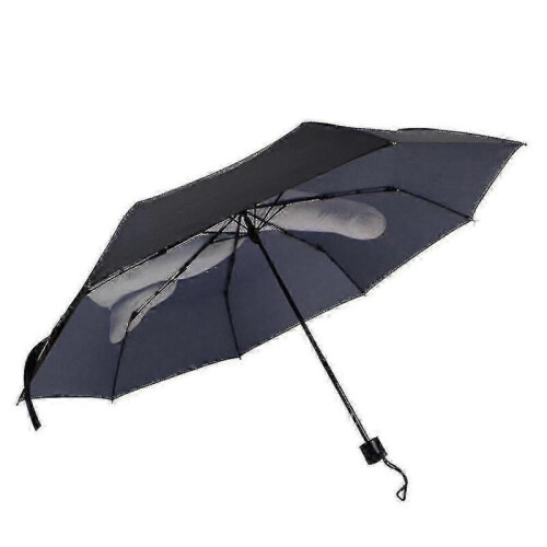 Cooler, modischer schwarzer Regenschirm mit neuem Mittelfinger-Design 1