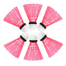 6 volants en nylon pour sports activités scolaires (rose)
