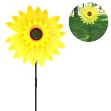 Bunte Blumenwindmühle, Sonnenblumen-Windräder für Gartendekoration, handgefertigt