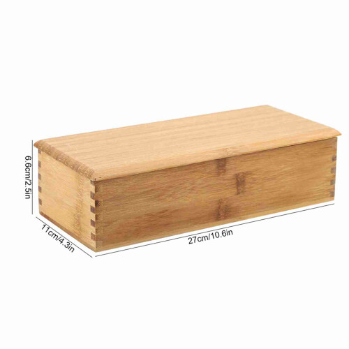 Chopstick Box with Bamboo Spoon Cage Japanese Style Tableware Storage Container 1