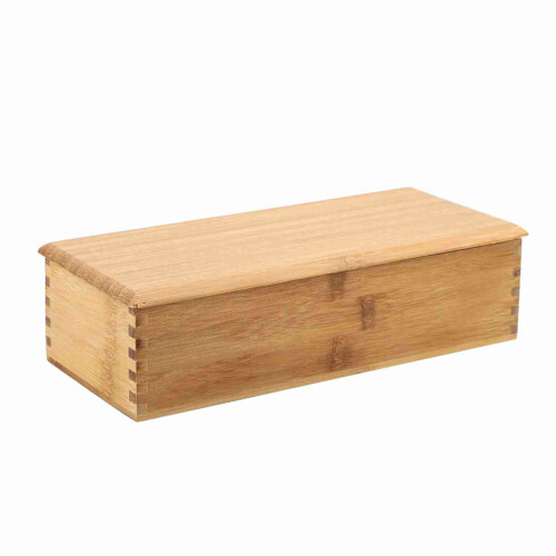 Chopstick Box with Bamboo Spoon Cage Japanese Style Tableware Storage Container 2
