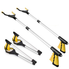 Hulpmiddel voor ouderen, opvouwbaar en draagbaar, sterke magneet, gele 81 cm grijper, veilig bereik voor zelfstandig wonen, ergonomische handgreep,