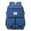 (Blue) Womens Basic Travel Backpack Water Resistant Bookbag with Reinforced Strap for School and Everyday 1