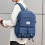 (Blue) Womens Basic Travel Backpack Water Resistant Bookbag with Reinforced Strap for School and Everyday 5