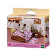 Sylvanian Families Semi-Double Bed - dollhouse furniture 5019