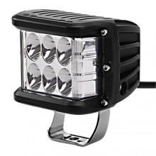 (1PC, Red White) 3.75" Dual Side Shooter Dual Color Strobe LED Pods for Truck ATV Boat Car