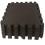 Grendle 30.5 x 30.5 x 1cm Interlocking Foam Mat Set (8 Piece Black) 1