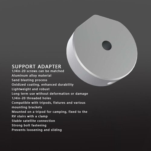Rectangular Satellite Tripod Mount Adapter For 1/420 Tripods, Stable Mounting, Compatible Satellite Models 1