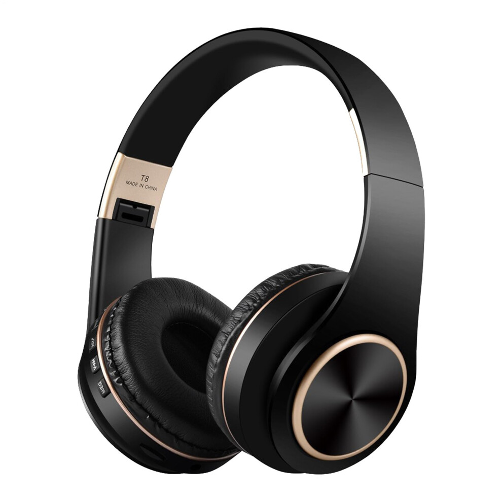 Wireless Headphones Noise Cancelling Overear Stereo For Gaming And Music Black 9105992344437