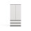 MALWA SS-90 wardrobe  anthracite/white 5
