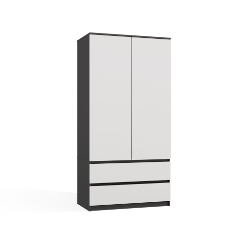 MALWA SS-90 wardrobe  anthracite/white 1