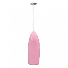 (Pink) Portable Wireless Electric Mixer With 304 Stainless Stell Double Stick for Bakery Cakes Making Use