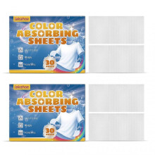 (2 Boxes of 60PCs) Color Catchers Sheets for Laundry Allow Mixed-Washes Prevent Color Runs Laundry Dye-Trapping Sheets for Home School