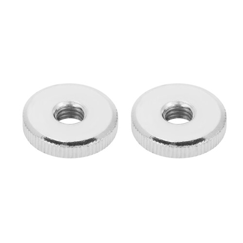 2 Stück GB807 M4-M10 Rändelmuttern, Nickel