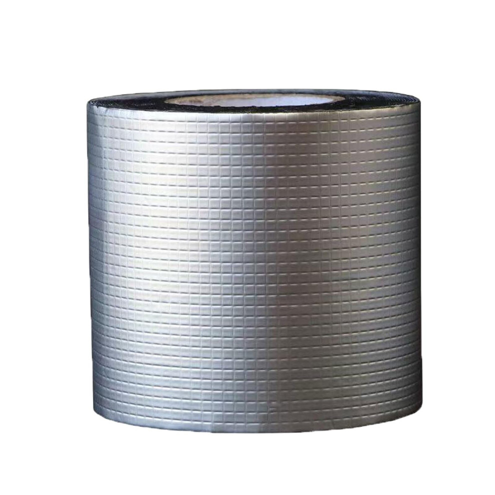 Butyl Tape Roof Waterproof Tape 5M X 100Cm X 0.8Mm Rubber Foil Sealant For Pipe Roof Gutter Indoor Outdoor Silver 9323874146843