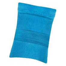 (L, Blue) Beach Sand Removal Bag for Adult/Kids Portable Foldable Sand Cleaning Tool for Beach Vacation
