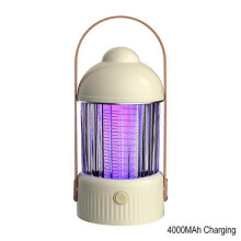 (4000MAh Charging, Yellow) 3 in 1 Mosquitoes Killer Lamp with Handle Chargeable No Radiation Repellent Lamp for Summer Trip Camping