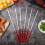 6 Unidades Brochetas Inoxidable Con Mango Madera 4