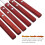 6 Unidades Brochetas Inoxidable Con Mango Madera 8