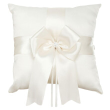Wedding Pillow for Rings Ring Bearer Pillow With Bow Soft Plush Cushion For Bride Wedding Party Decoration