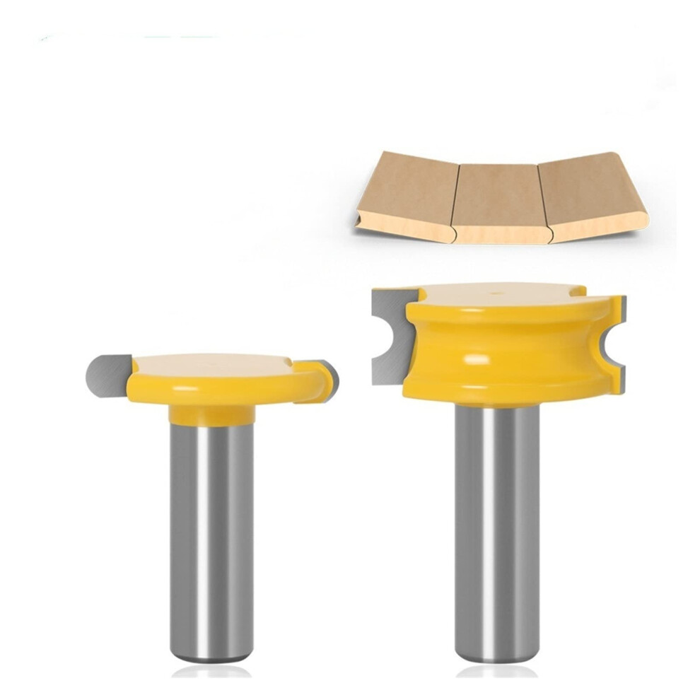 Milling Cutter 2Piece Canoe Bead Router Bit Set, 1/2 Inch Flute And Bead, 1/4 Inch Dia Canoe Flute And Bead, 6Mm Shank 9105992344604