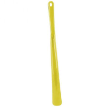 (Yellow) Lightweight Long Handle Shoehorn Skin-Friendly Hangable Shoe Lifter for Women Men