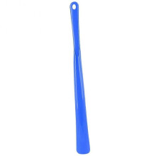 (Light Blue) Lightweight Long Handle Shoehorn Skin-Friendly Hangable Shoe Lifter for Women Men