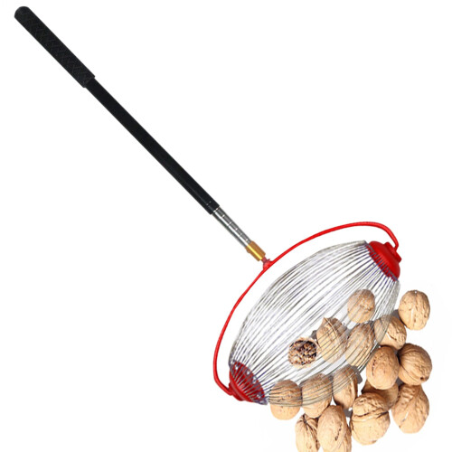 Adjustable Nut Gatherer With Ergonomic Handle, MultiPurpose Acorn Picker For Pinecones And Nuts Large