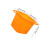 Paint Bucket For Roller Plastic Orange 1pcs For General Users 2