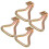 Utility Wall Hooks 4pcs 2.95x2.59x1.89in 9