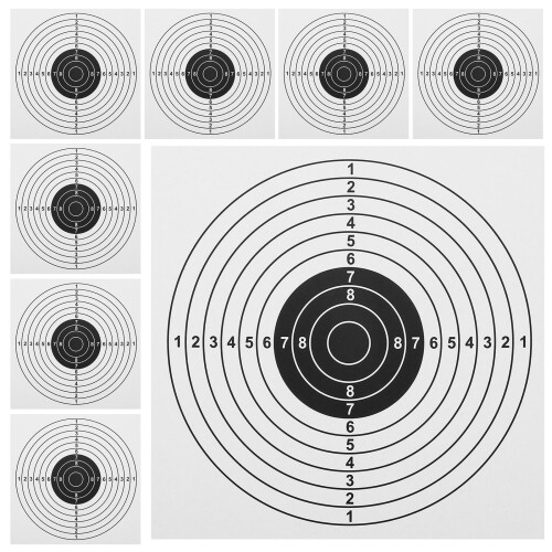 100Pcs Archery Targets for Backyard Foldable Paper Sheets